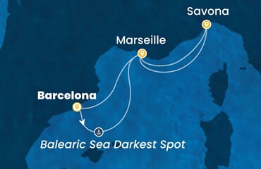 Costa Favolosa - Španělsko, Francie, Itálie (z Barcelony)