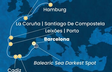 Costa Favolosa - Španělsko, Portugalsko, Francie, Německo (z Barcelony)