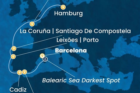 Costa Favolosa - Španělsko, Portugalsko, Francie, Německo (z Barcelony)