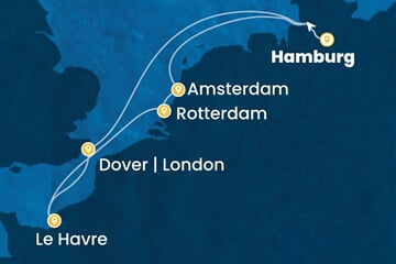 Costa Favolosa - Německo, Velká Británie, Francie, Nizozemí (Hamburk)