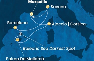 Costa Favolosa - Francie, Itálie, Španělsko (z Marseille)