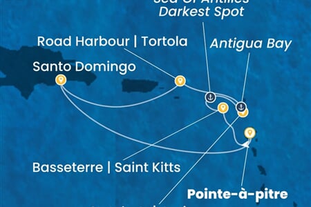 Costa Favolosa - Nizozemské Antily, Dominikán.rep. (Pointe-a-Pitre)
