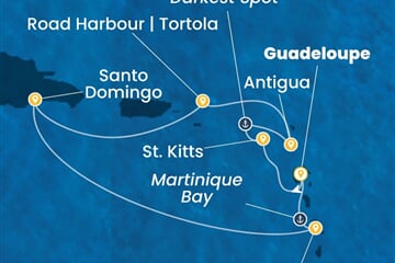 Costa Favolosa - Nizozemské Antily, Dominikán.rep. (Pointe-a-Pitre)