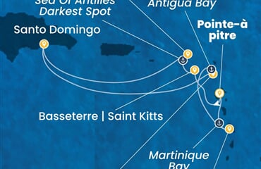 Costa Favolosa - Nizozemské Antily, Dominikán.rep. (Pointe-a-Pitre)