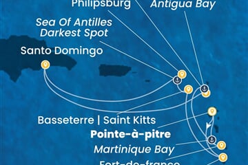 Costa Favolosa - Nizozemské Antily, Dominikán.rep. (Pointe-a-Pitre)