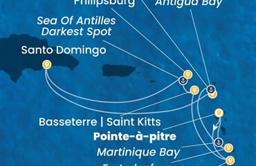 Costa Favolosa - Nizozemské Antily, Dominikán.rep. (Pointe-a-Pitre)