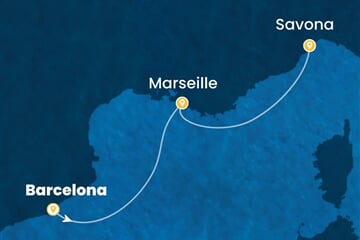 Costa Fascinosa - Španělsko, Francie, Itálie (z Barcelony)