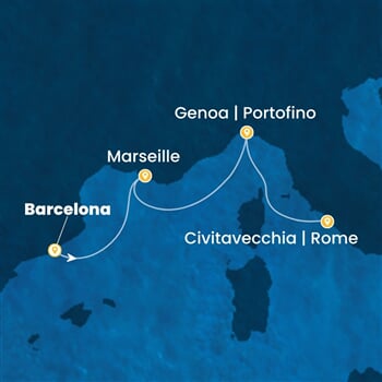 Trasa plavby CFS-BCN03A53