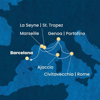 Trasa plavby CFS-BCN06A2B