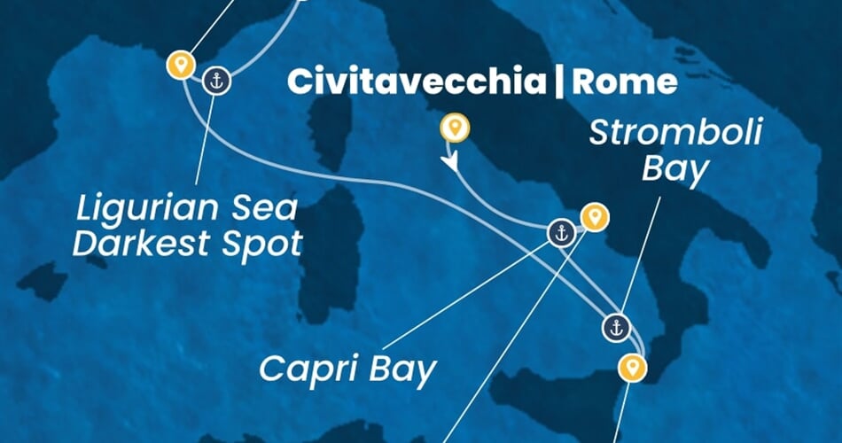 Trasa plavby CFS-CIV05A17