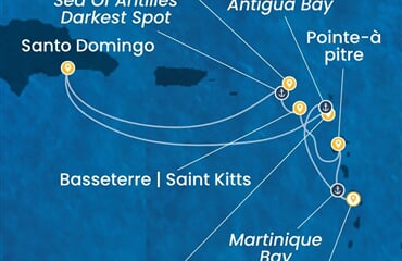 Costa Favolosa - Nizozemské Antily, Dominikán.rep. (Fort-de-France)