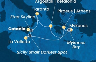 Costa Fascinosa - Itálie, Řecko, Malta (Catania)