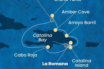 Costa Fascinosa - Dominikán.rep., Turks a Caicos (z La Romana)