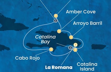 Costa Fascinosa - Dominikán.rep., Turks a Caicos (z La Romana)