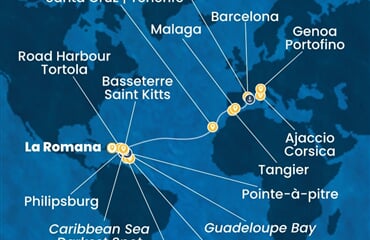 Costa Fascinosa - Dominikán.rep., Sv.Vincenc a Grenadiny, Nizozemské Antily, Maroko, Španělsko, ... (z La Romana)