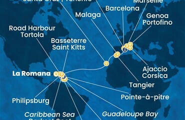 Costa Fascinosa - Dominikán.rep., Sv.Vincenc a Grenadiny, Nizozemské Antily, Maroko, Španělsko, ... (z La Romana)