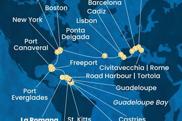 Costa Fascinosa - Dominikán.rep., Nizozemské Antily, Bahamy, USA, Portugalsko, ... (z La Romana)