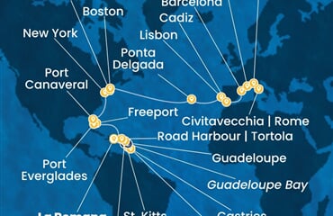 Costa Fascinosa - Dominikán.rep., Nizozemské Antily, Bahamy, USA, Portugalsko, ... (z La Romana)