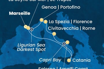 Costa Fascinosa - Francie, Itálie (z Marseille)