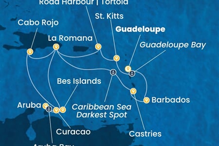 Costa Fascinosa - Nizozemské Antily, Dominikán.rep. (Pointe-a-Pitre)