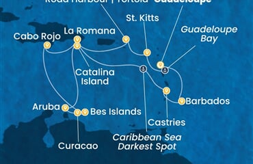 Costa Fascinosa - Nizozemské Antily, Dominikán.rep. (Pointe-a-Pitre)