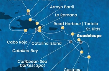 Costa Fascinosa - Nizozemské Antily, Dominikán.rep., Turks a Caicos (Pointe-a-Pitre)