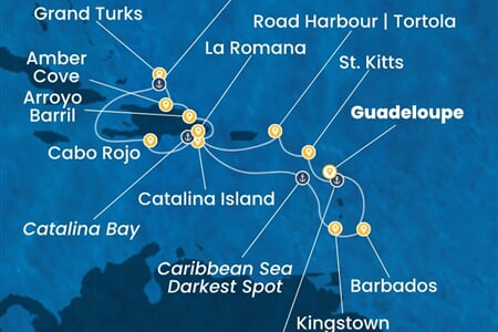 Costa Fascinosa - Nizozemské Antily, Dominikán.rep., Turks a Caicos, Sv.Vincenc a Grenadiny (Pointe-a-Pitre)