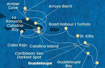 Costa Fascinosa - Nizozemské Antily, Dominikán.rep., Turks a Caicos (Pointe-a-Pitre)