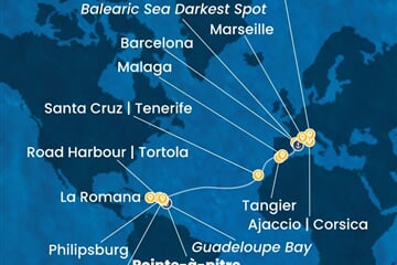 Costa Fascinosa - Nizozemské Antily, Dominikán.rep., Maroko, Španělsko, Francie (Pointe-a-Pitre)