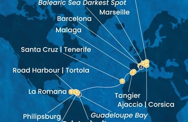 Costa Fascinosa - Nizozemské Antily, Dominikán.rep., Maroko, Španělsko, Francie (Pointe-a-Pitre)