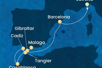Costa Fascinosa - Itálie, Španělsko, Velká Británie, Maroko (ze Savony)