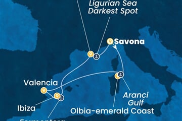 Costa Fascinosa - Itálie, Španělsko (ze Savony)
