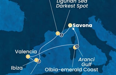Costa Fascinosa - Itálie, Španělsko (ze Savony)