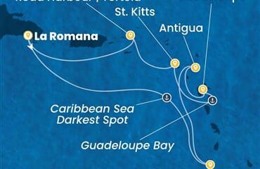 Costa Fascinosa - Dominikán.rep., Sv.Vincenc a Grenadiny, Nizozemské Antily (z La Romana)