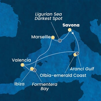 Trasa plavby CFS-SVN07AAL