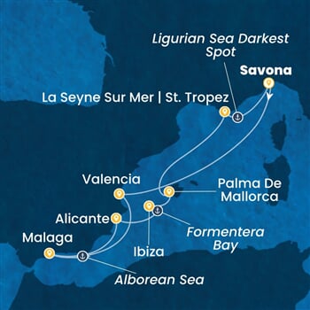 Trasa plavby CFS-SVN09A0V