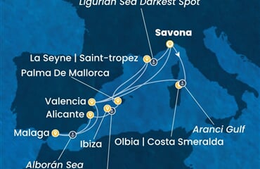 Costa Fascinosa - Itálie, Španělsko (ze Savony)