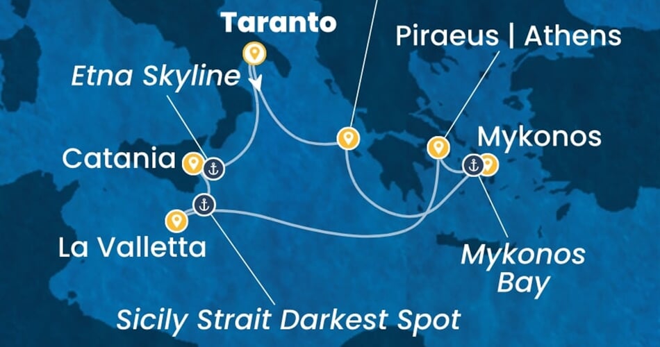 Trasa plavby CFS-TAR07A1G