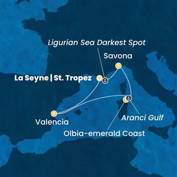 Trasa plavby CFS-YNE05A05
