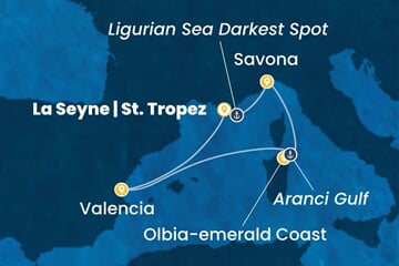 Costa Fascinosa - Itálie, Španělsko (Saint Tropez)