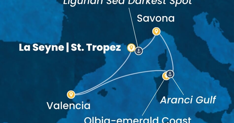 Trasa plavby CFS-YNE05A05
