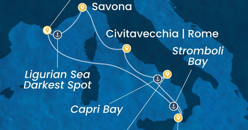 Trasa plavby CFS-YNE06A09