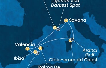 Costa Fascinosa - Itálie, Španělsko (Saint Tropez)