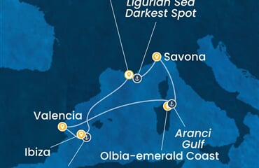 Costa Fascinosa - Itálie, Španělsko (Saint Tropez)