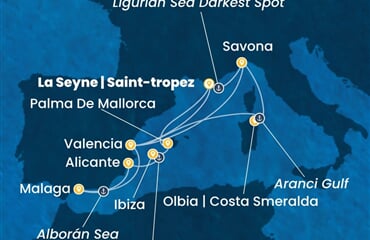 Costa Fascinosa - Itálie, Španělsko (Saint Tropez)