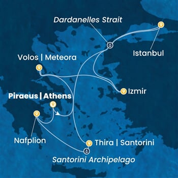 Trasa plavby CPA-ATH07A2P