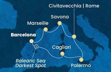 Costa Pacifica - Španělsko, Itálie, Francie (z Barcelony)