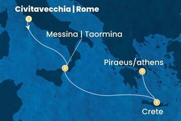 Costa Pacifica - Řecko (z Civitavecchie)
