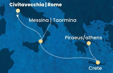 Costa Pacifica - Řecko (z Civitavecchie)