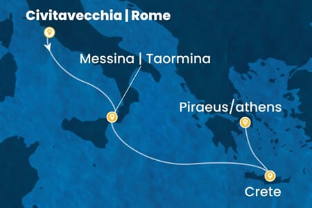 Costa Pacifica - Řecko (z Civitavecchie)